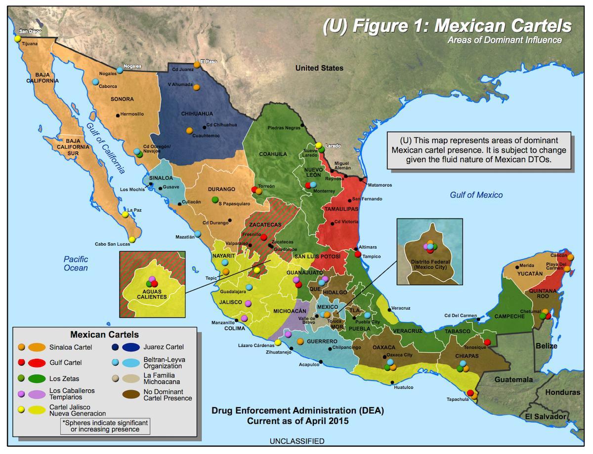 мексиканський картель карті