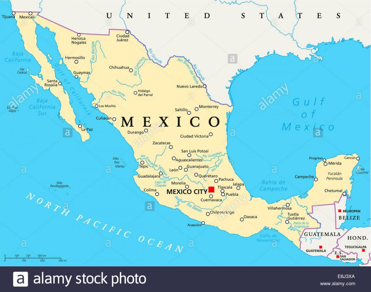 Мексика карті міста
