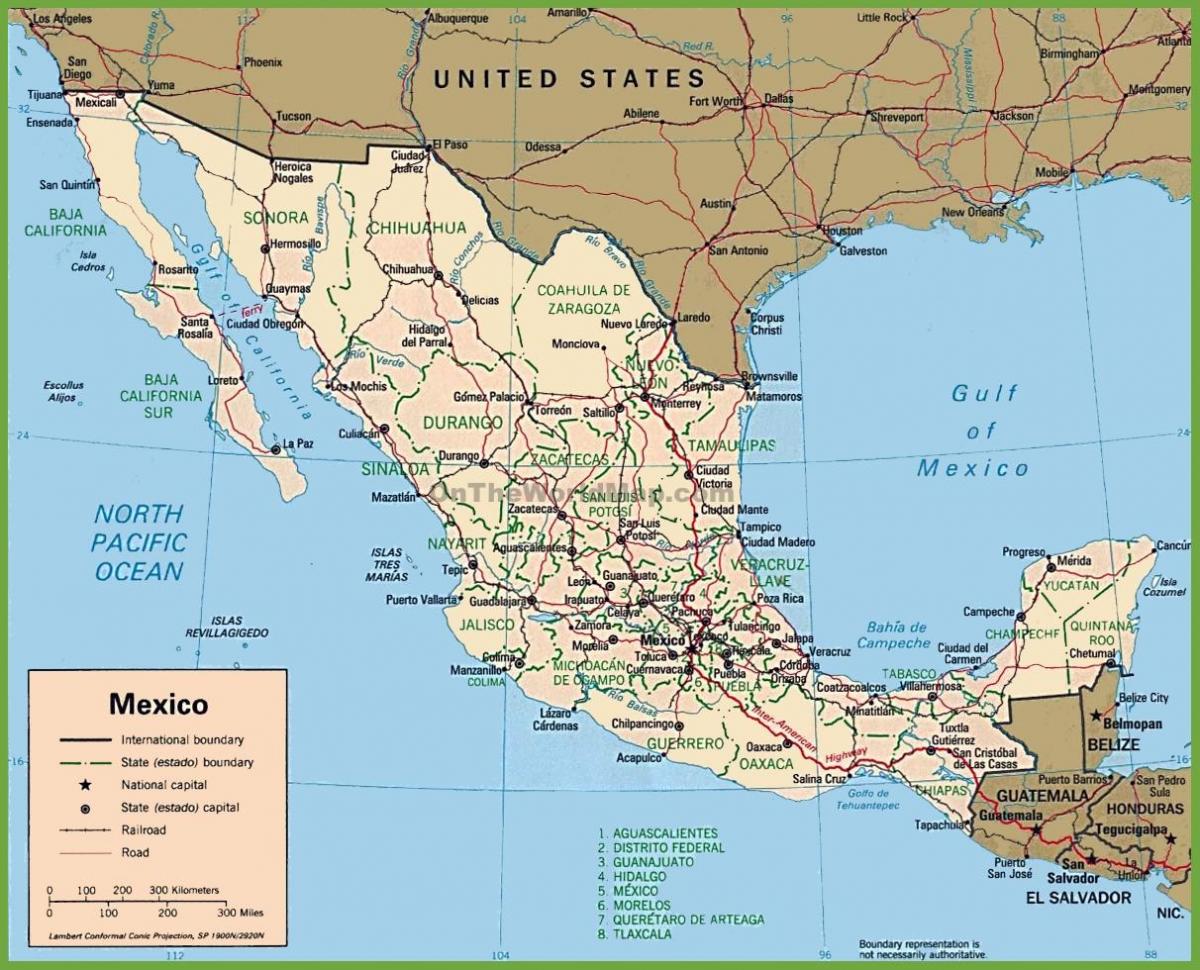 Мексика на карті