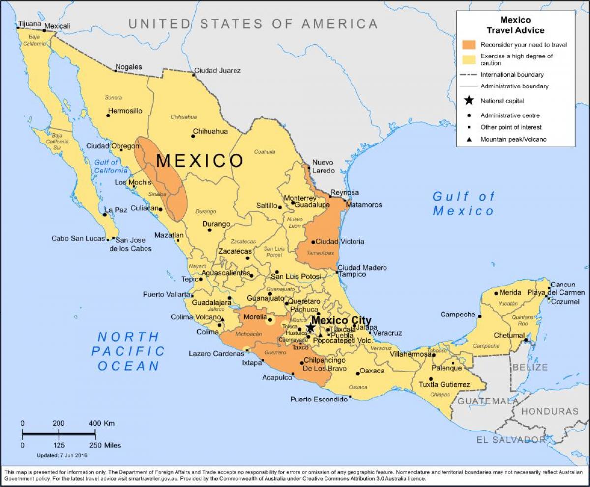 погода в Мексиці карті