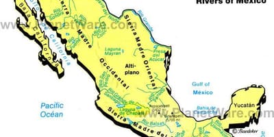 Карта гора Мексика діапазони