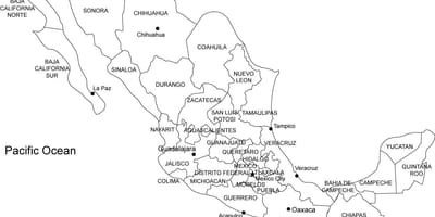 Мексика карта автомобільних