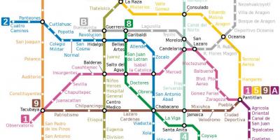 Схема метро Мехіко