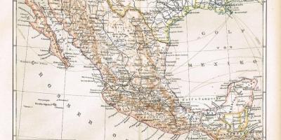 Мексика старій карті